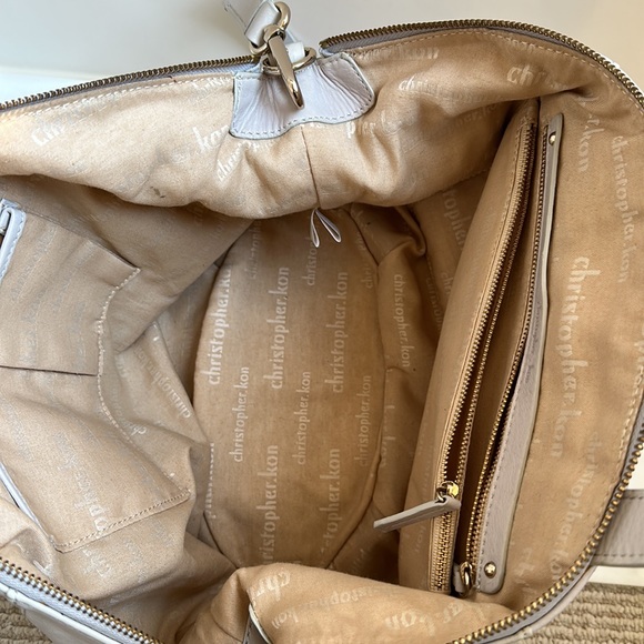 Christopher. Kon Light Gray Satchel (EUC) - Picture 6 of 10